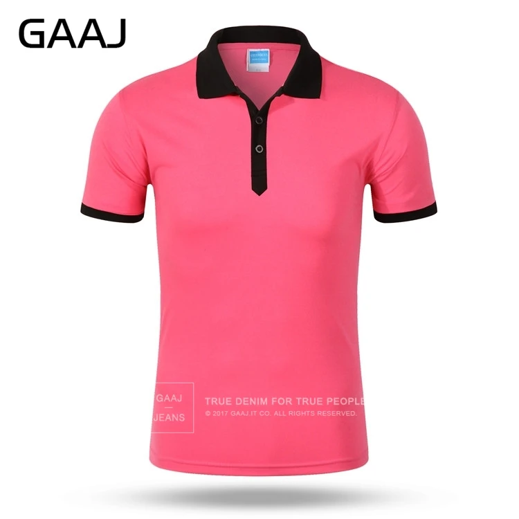 GAAJ, известный бренд, 10 цветов, 3XL, зеленый, красный, синий, розовый, Мужская рубашка поло, облегающие повседневные рубашки, одежда с коротким рукавом, рубашка 2VB4