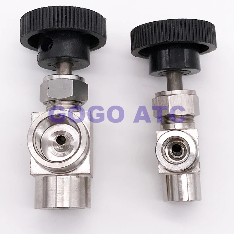 Игольчатый клапан бесплатная доставка регулируемый игольчатый 1/8 'ɱ/4'' 3/8