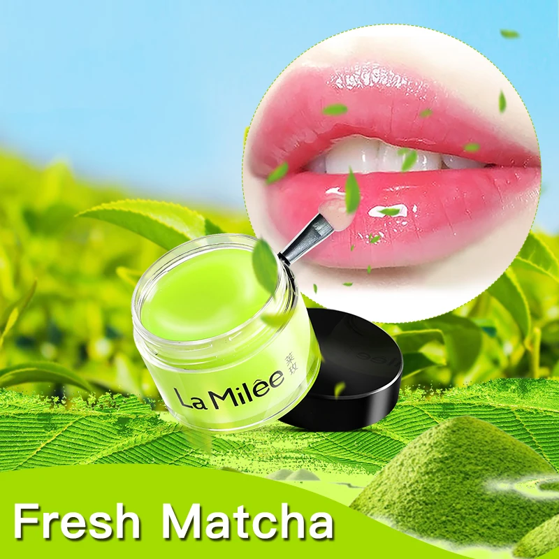 Увлажняющий бальзам для губ Matcha чистый и свежий увлажнения против