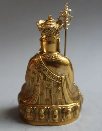 

Exquisite Buddhism Fane Brass Netherworld Leader Ksitigarbha Boddhisattva Statue