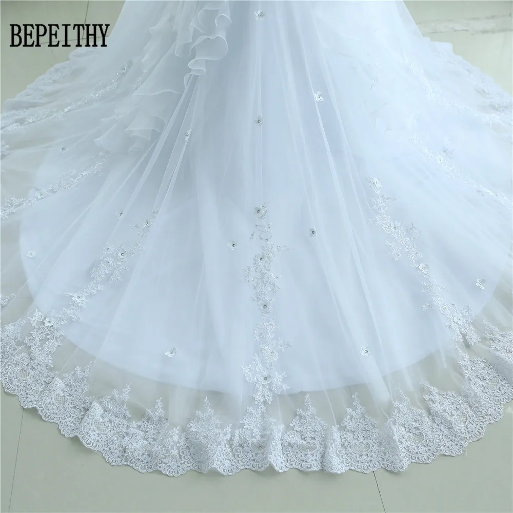 Женское бальное платье BEPEITHY Белое Бальное Платье с длинным рукавом и кружевной