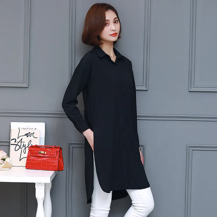 

2018 Spring Autumn Long Women Blouses Shirts Women Plus Size S-5XL Long Sleeve Blouse Fashion Blusas Chiffon Shirt Women Tops