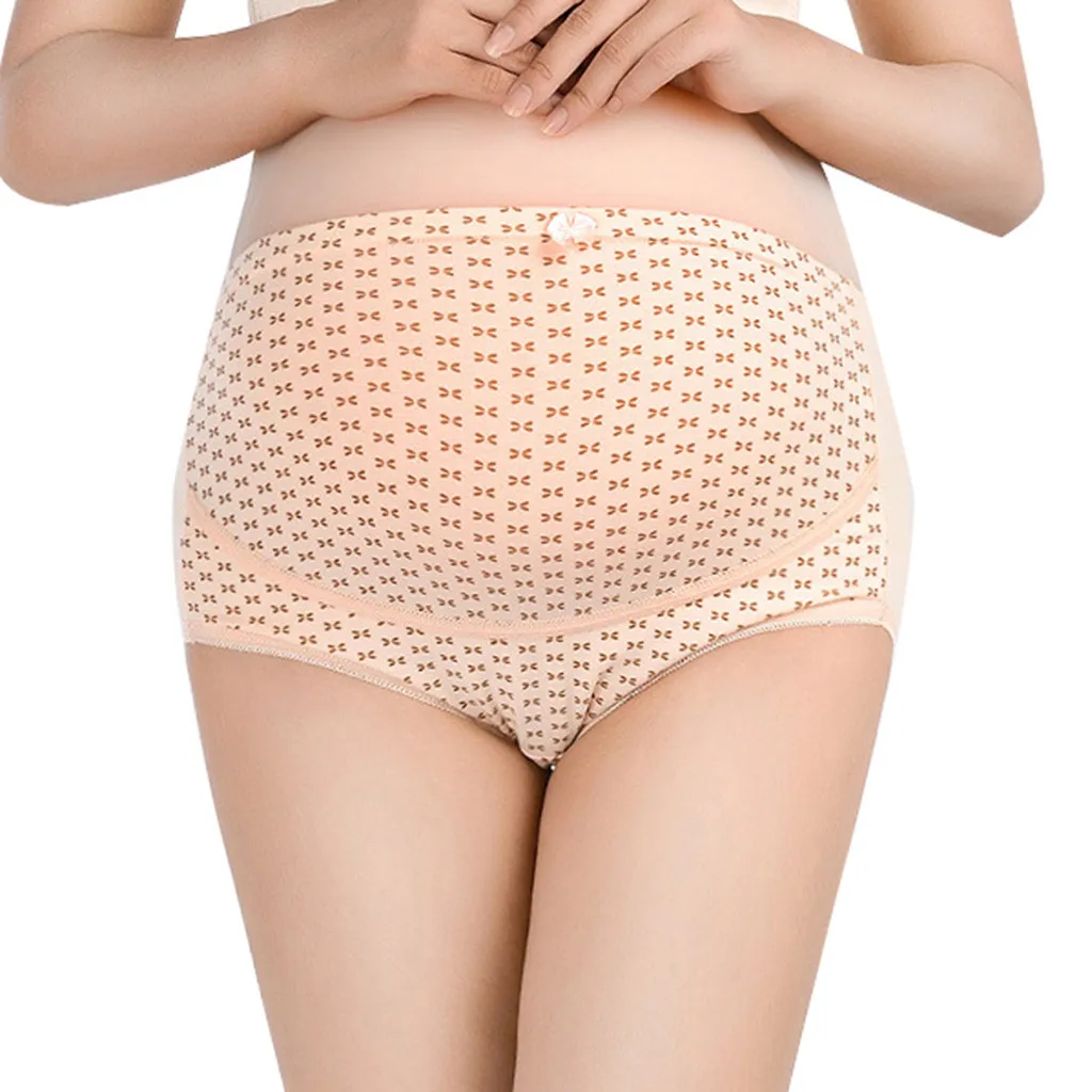 Женское Нижнее Белье для беременных с завышенной талией дышащее мультяшным