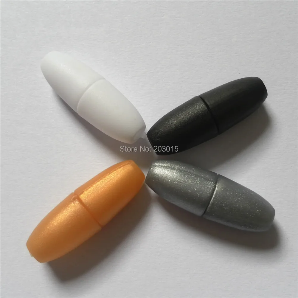 (4 цвета) 100 шт. пластиковые застежки сделай сам для ожерелья силиконовые