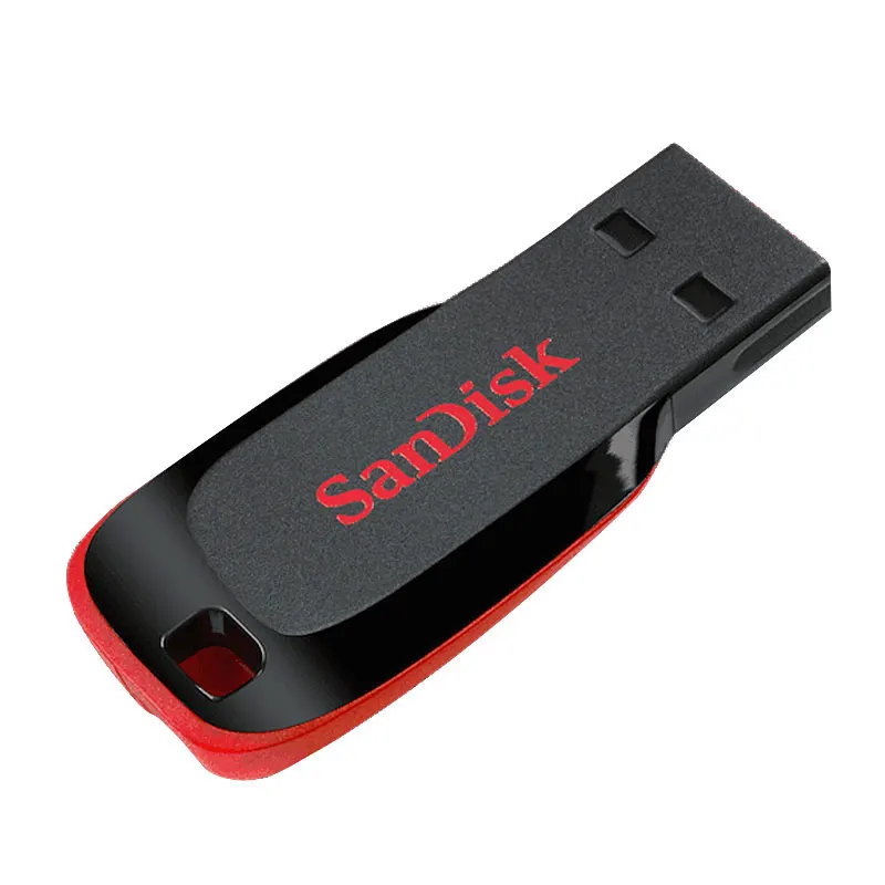 Красный Sandisk USB флэш-накопитель шифрование Мини авто USB флешка 16 ГБ 32 ГБ 64 Гб карта памяти флешки поддержка официальной проверки - Цвет: Красный