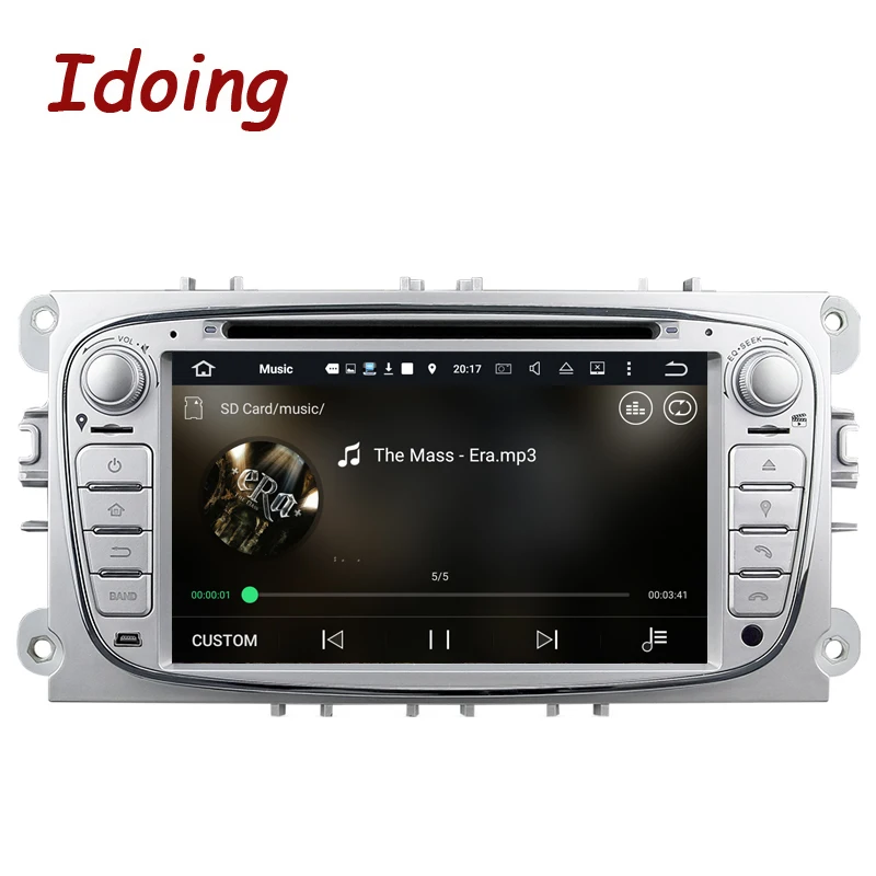 Idoing руль 2Din для Ford Focus Mondeo Автомобильный DVD мультимедийный плеер Android7.1Bluetooth FM/AM
