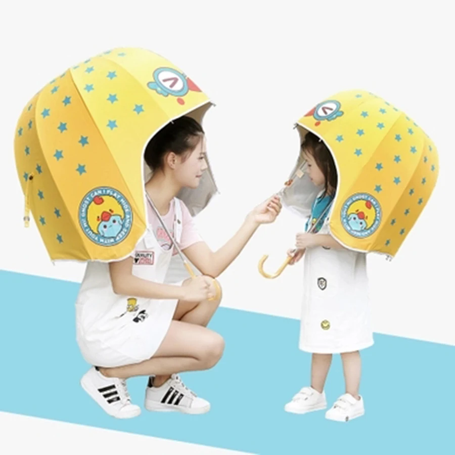 Зонт аниме с длинной ручкой защита от УФ излучения зонты на солнечной батарее для