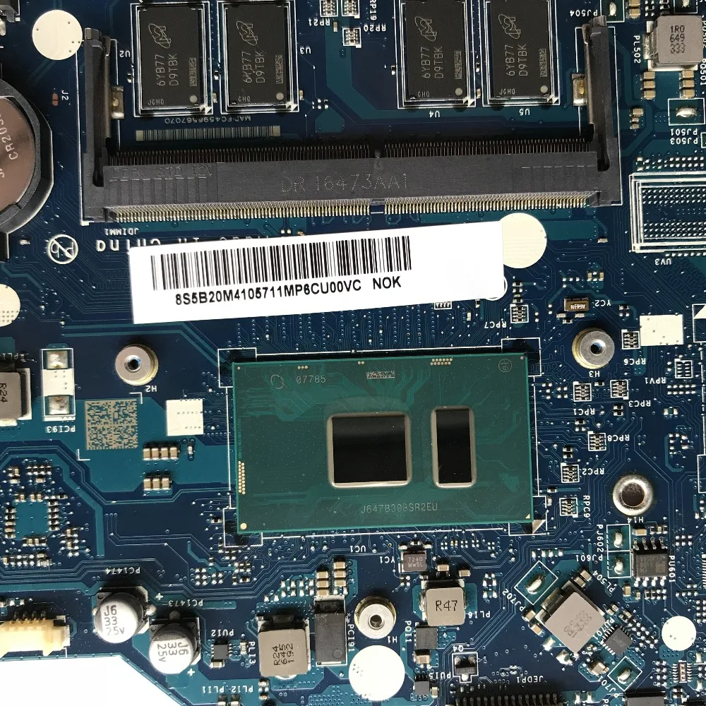 Высокое Качество для LENOVO Ideapad 110 15ISK Материнская плата ноутбука 5B20M41057 с I3 6100U 2 3 ГГц