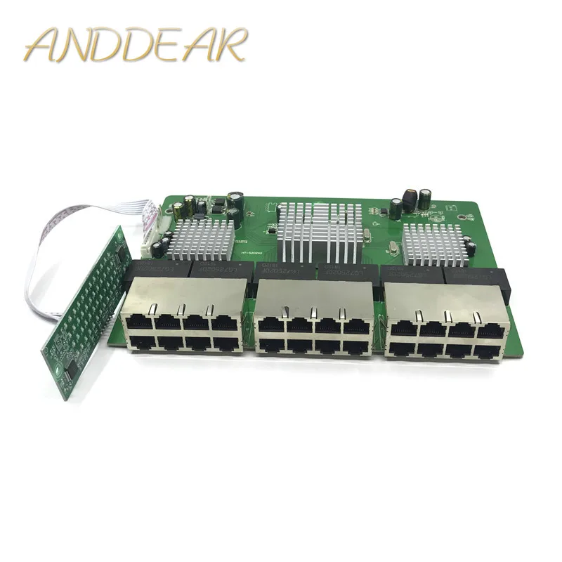 Новая модель модуля коммутатора OEM 24 порта Gigabit настольный коммутатор Ethernet RJ45 10/100