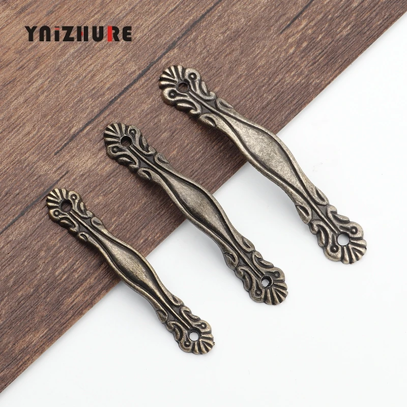 Европейская ручка для выдвижных ящиков из цинкового сплава винтажная деревянная