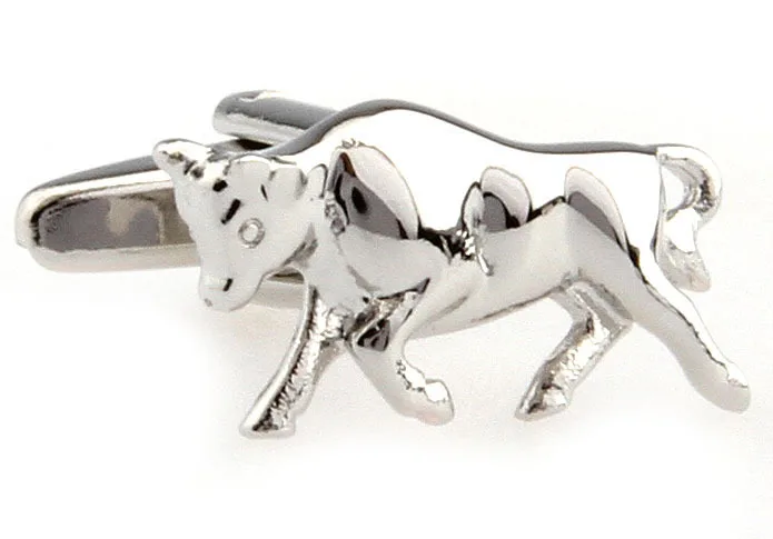 Запонки популярные мужские Для Манжет рубашки запонки в форме коровы подарки для