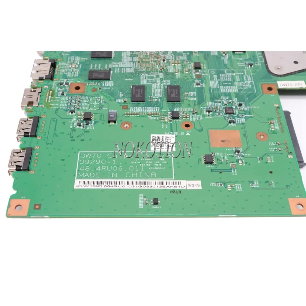 Материнская плата для ноутбука DELL материнская Vostro 3700 V3700 09290-1 48.4RU06.011 основная