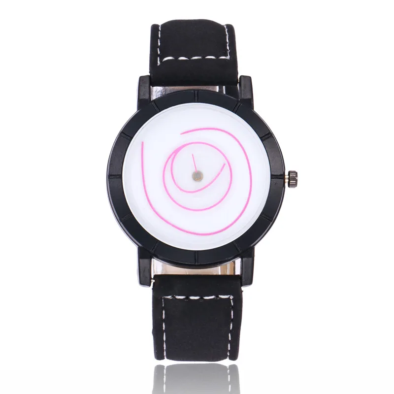 MINHIN новые модные студенческие часы 9 цветов Swirl граффити креативные женские кожаные Наручные часы школьные Relogio Femme