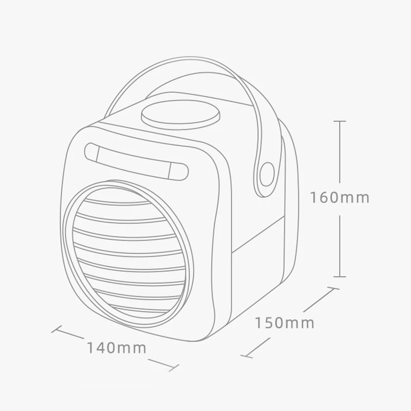 Usb мини портативный кондиционер увлажнитель воздуха очиститель настольный