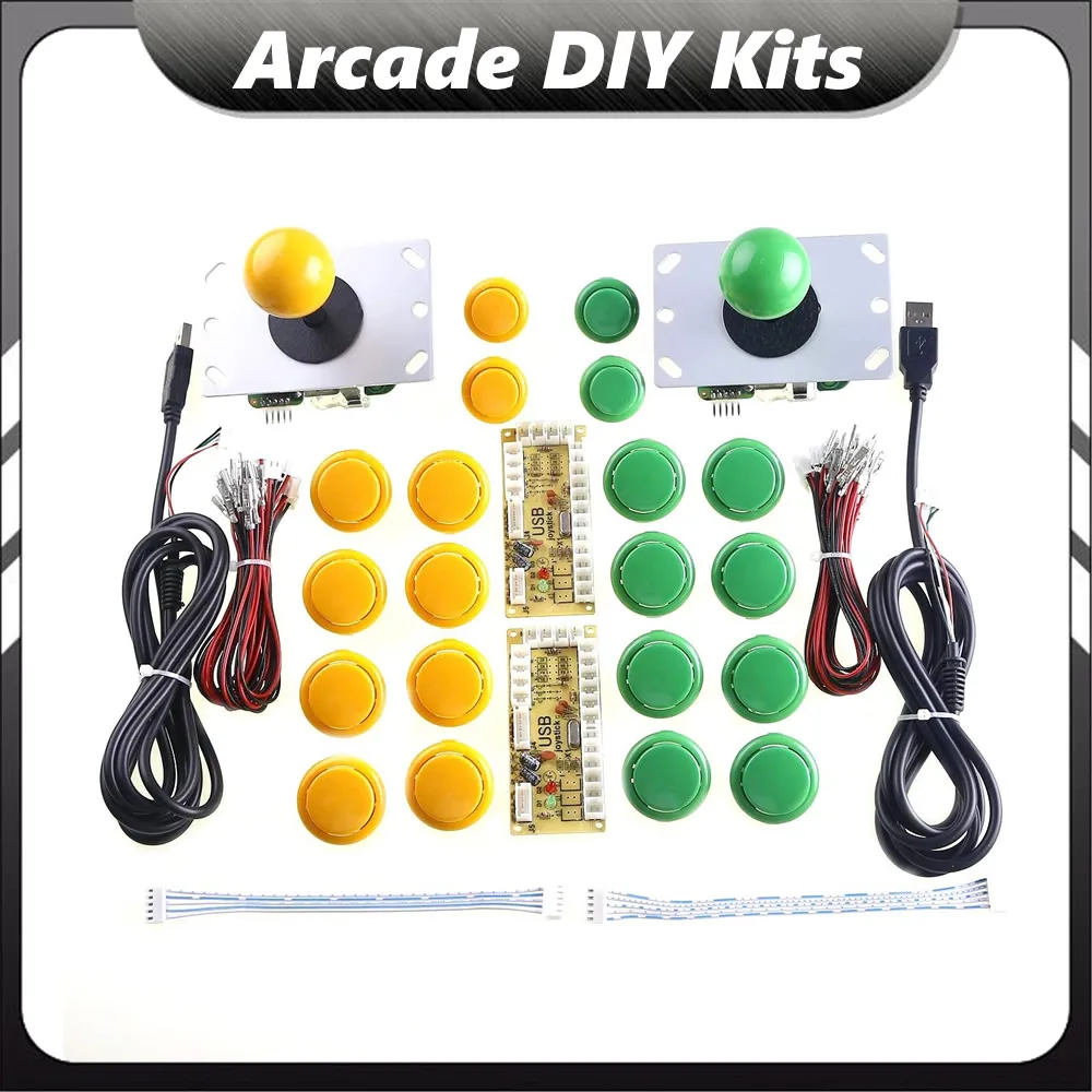 Аркадный джойстик DIY Kit Набор нулевой задержки USB энкодер для ПК Sanwa Джойстик+ Sanwa кнопочный игровой автомат Jamma MAME Stick запчасти