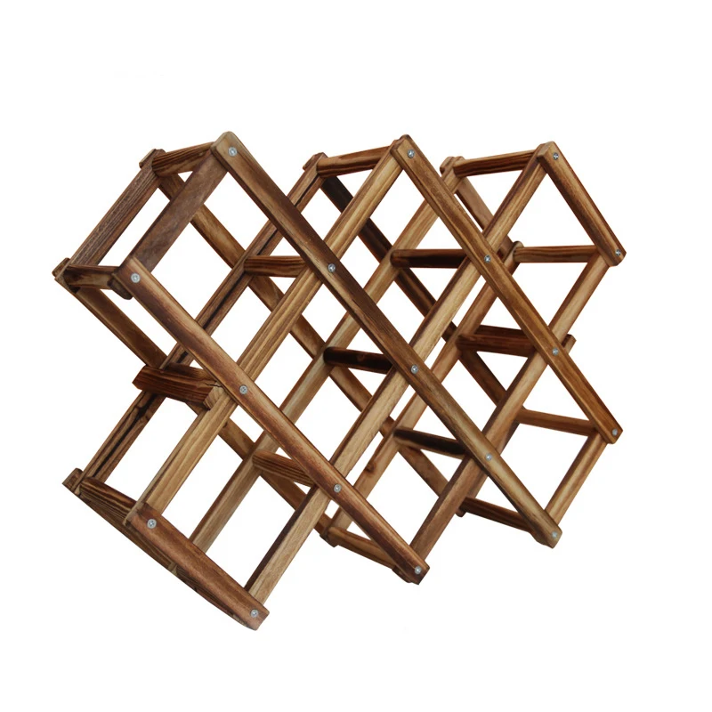 Homadise Ретро стиль твердая деревянная складная Винная стойка для вина Xabinet Home Pine