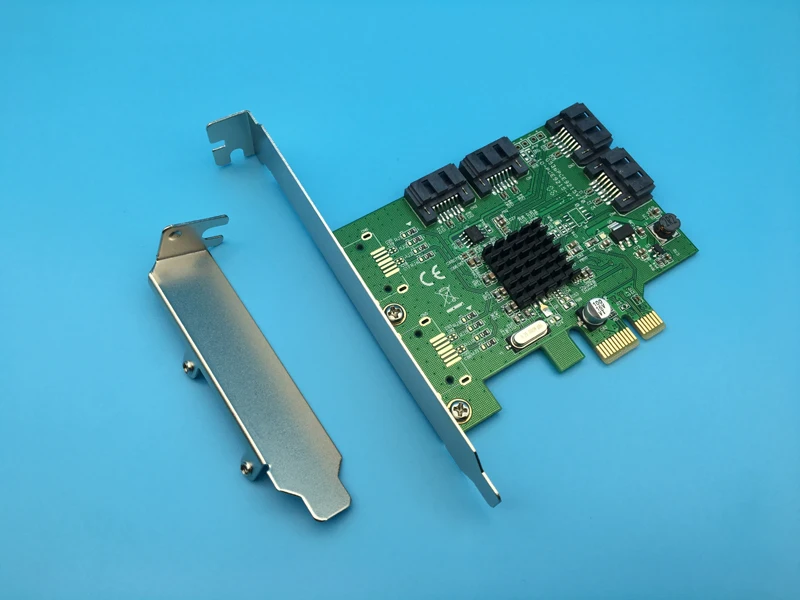 Карта расширения 88SE9215 4 порта внутренний PCI-Express SATA 3 0 6 ГБ/сек. | Компьютеры и офис