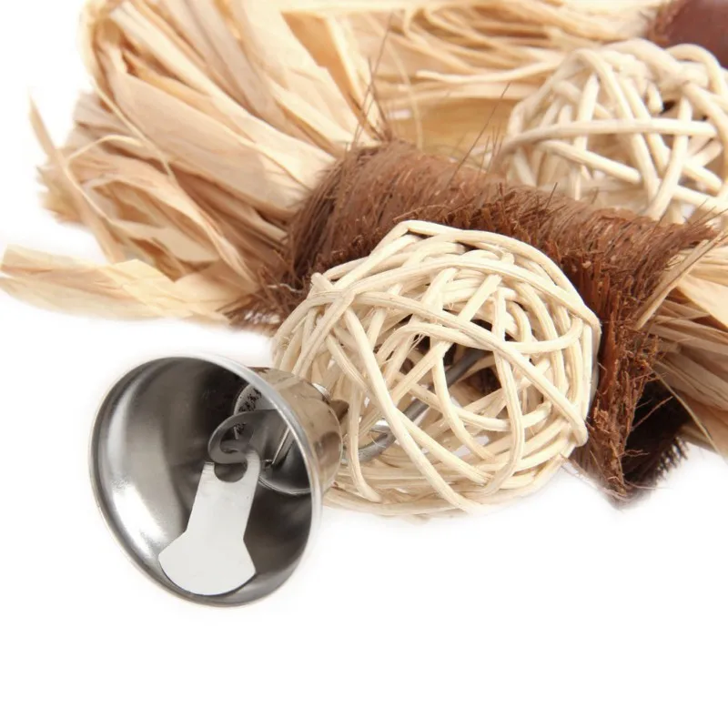 Милые игрушки для попугаев домашнее животное Cockatiel Loofah Sepak Takraw мячик жевания