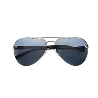 trendy nylon polarized silver sunglasses women men high quality dark green lens sunglasses box accessories glasses 8126sy
