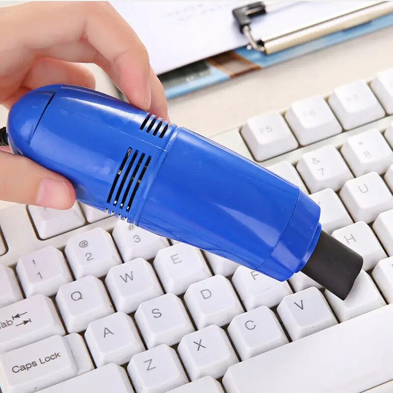 USB Клавиатура пылесос мини компьютерная клавиатура щетка для чистки - Цвет: Dark blue