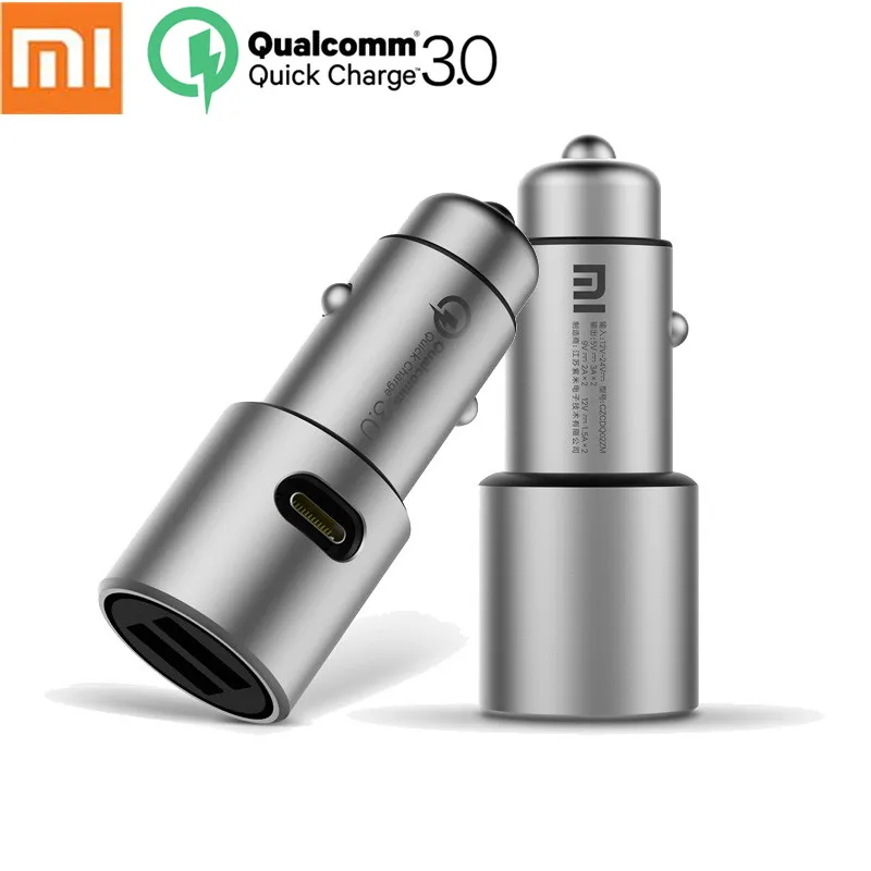 Оригинальное автомобильное зарядное устройство для Xiaomi Dual USB выход Быстрая