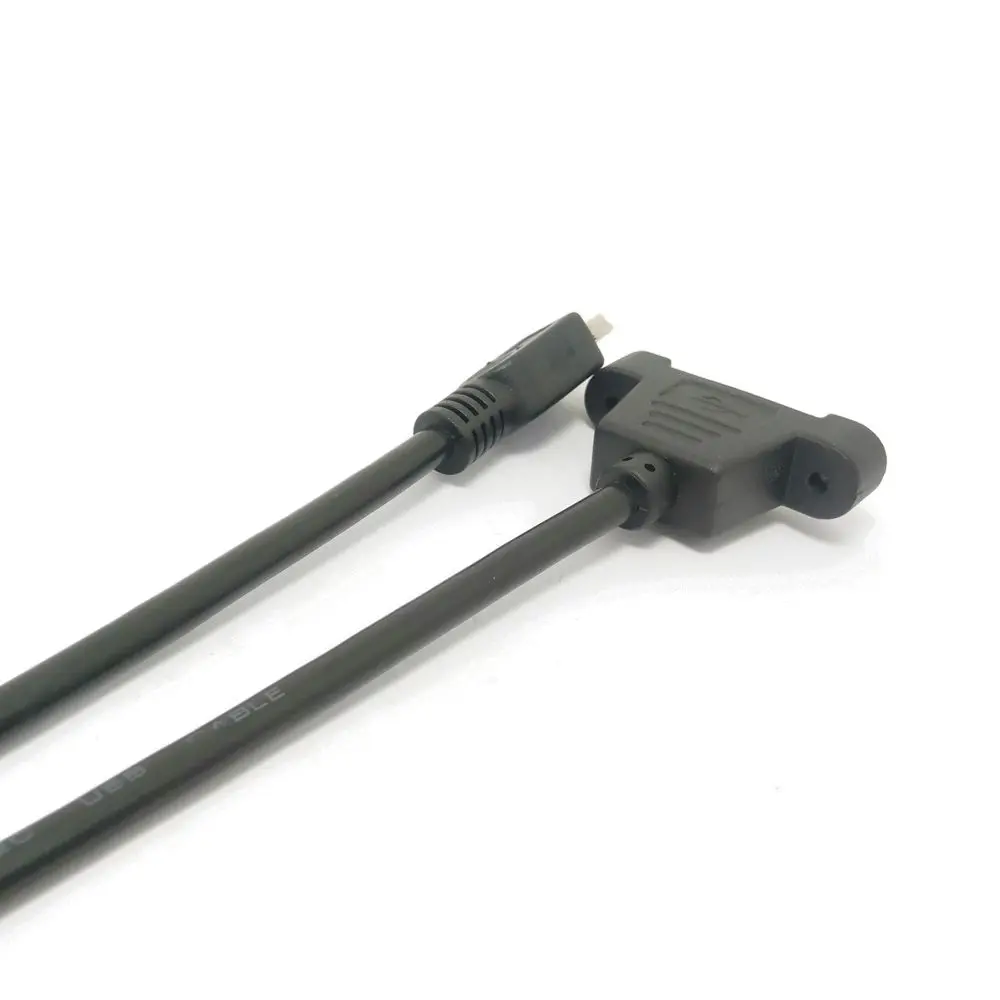 Панельное крепление с винтовым замком 0 3 м/0 5 м мини USB 2 штырь гнездо расширение M/F