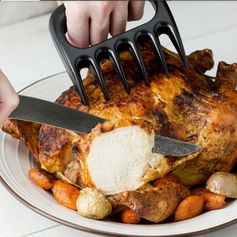 2 шт./партия, когти для мяса медведя, черное барбекю мясо острозубые гребни, измельчители, подъемные щипцы, тяговый погрузчик, обработка