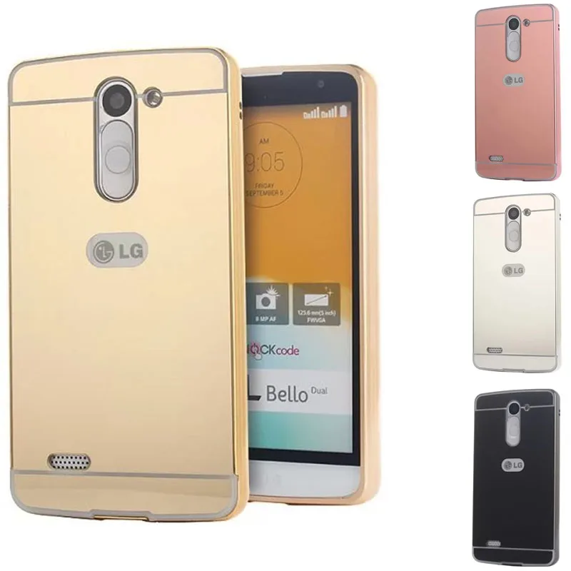 Для lg bello зеркало case покрытие металлический каркас с задней Трудная крышка Случая