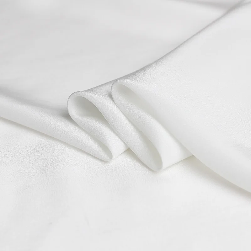 Pearlsilk белый 16momme крепдешин 100% шелковые материалы летняя рубашка платье DIY Одежда