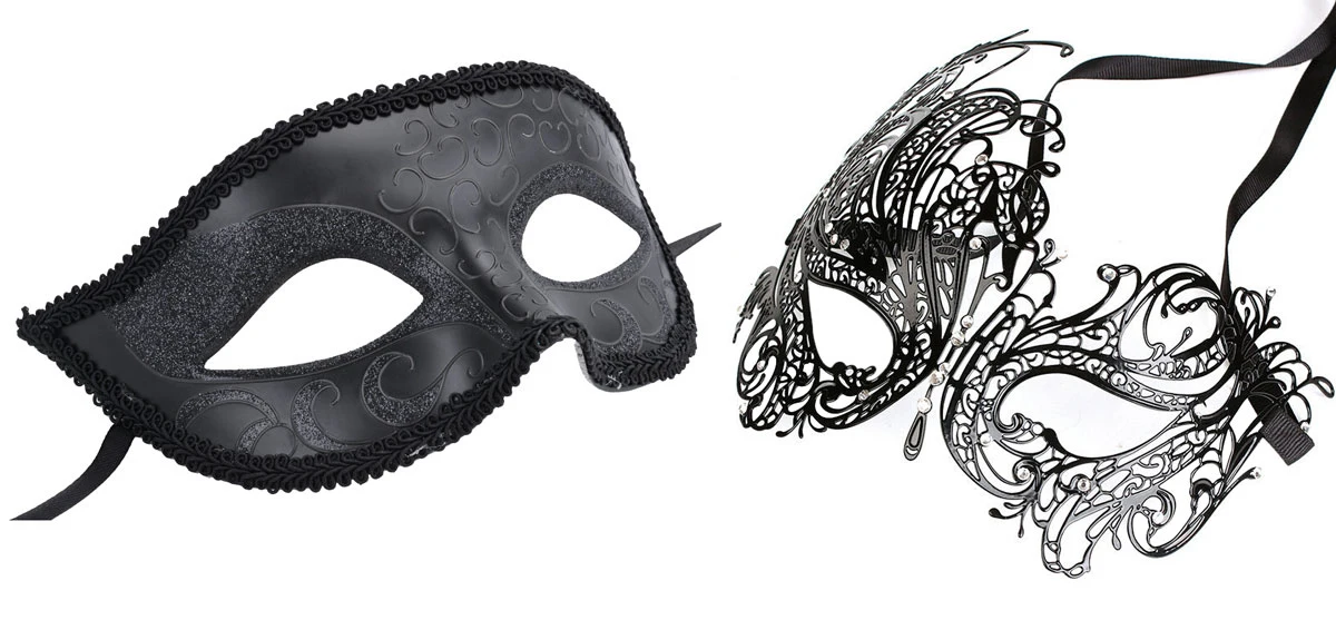 2 пачки Маскарадная маска лазерная резка металлический кристалл косплей с