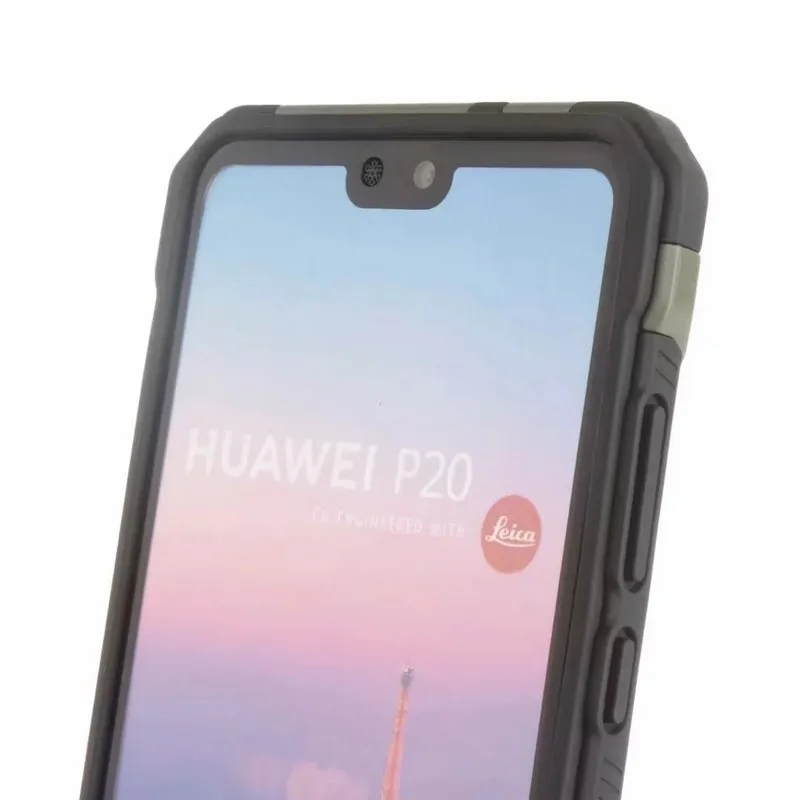Чехол для Huawei P20 чехол lite задняя крышка с силиконовым краем камуфляжный защитный