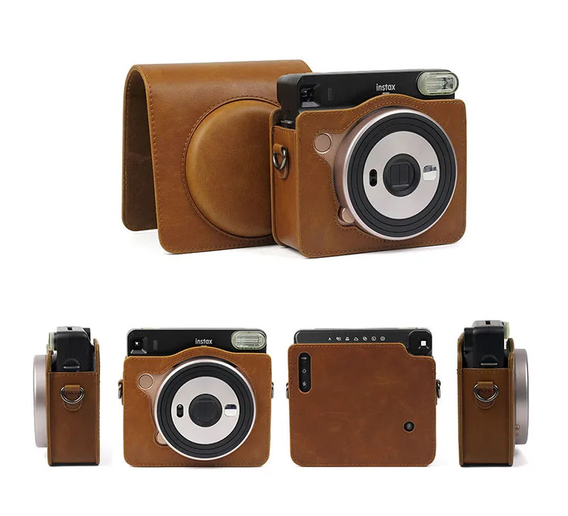 Защитный чехол для камеры Fujifilm Instax квадратная SQ6 мгновенная пленка для камеры из искусственной кожи сумка с плечевым ремнем для мгновенной квадратной камеры