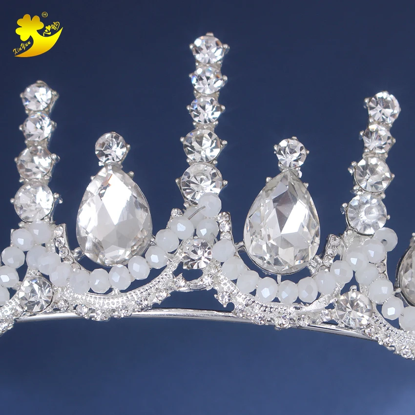 Xinyun новый продукт тиары и короны свадебные аксессуары для волос Miss World Crown Стразы