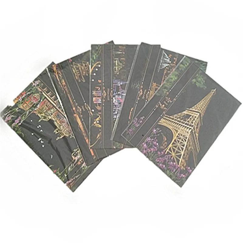 DPF Colorful Magic Scratch Art Painting Paper With Free Drawing Stick kids Toys home decoration Scraping best gift dibai | Дом и сад