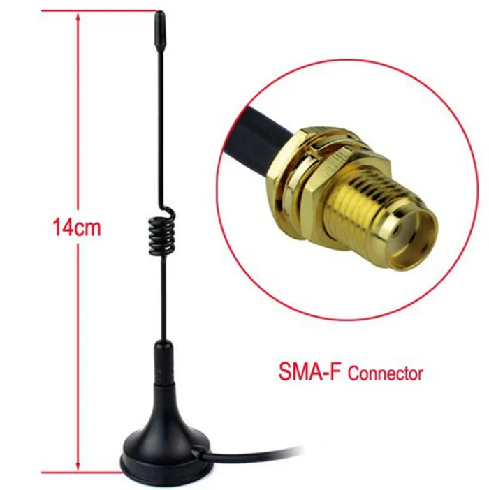 Walkie Talkie Comunicador uhf antena magnética SMA-F 400-470 MHz vehículo montado for Kenwood | Мобильные телефоны и