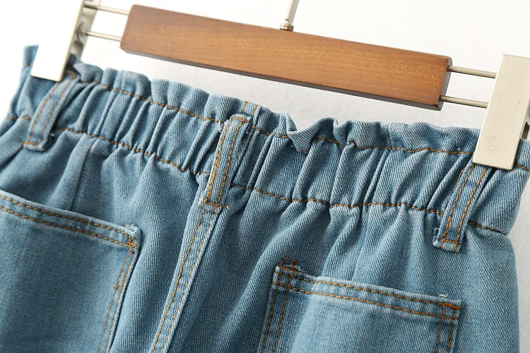 2018 Весна Для женщин Широкие брюки ботильоны Длина Джинсы для новые женские