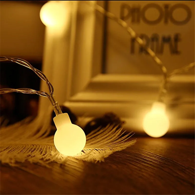 3M 5M 10M Garland Xmas LED Ball String Light USB 5V Operated 20 50 80 Fairy Lights for Christmas Tree Wedding Party Decor | Освещение