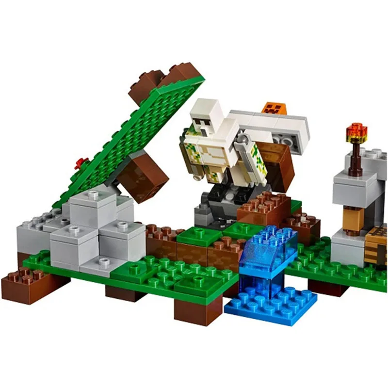 Бела Совместимость legoe minecrafte Железный голем Гигант мой мир зомби строительные