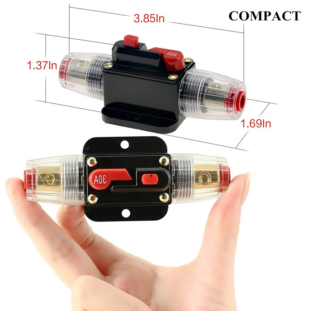 12V 24V DC Breaker 20A 30A 40A 50A 60A 80A 100A Home solar Waterproof Mini Reset Inverter | Обустройство дома