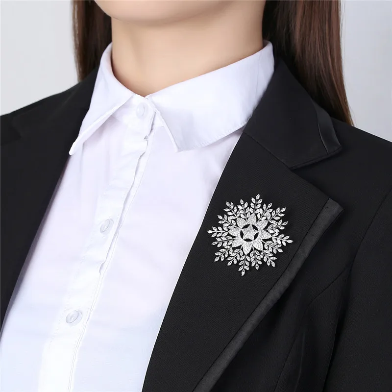 DODO Роскошные Броши Снежинка для женщин ювелирные изделия офиса полная AAA