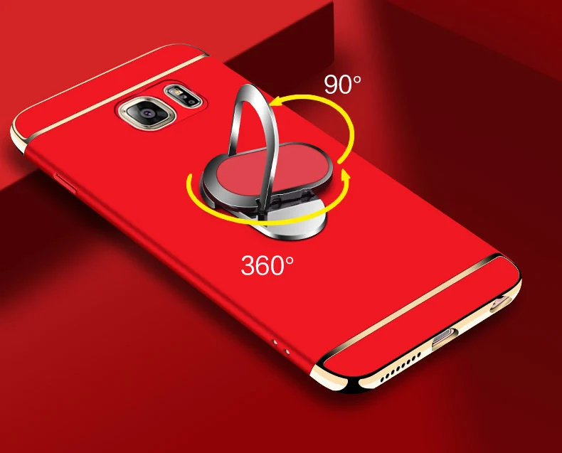 DIYABEI для samsung Galaxy S6 G9200 s6 edge G9250 S6 Edge Plus G9280 задняя крышка чехол для телефона с подставкой Магнитный кронштейн