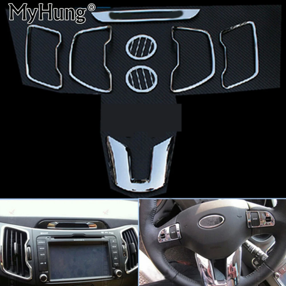 Внутреннее украшение отделка на Руль Dvd выходное отверстие аксессуары для Kia Sportage