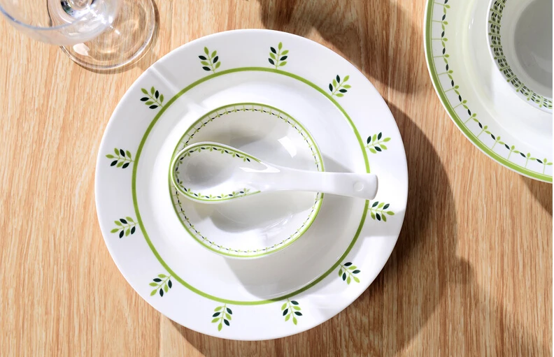 46 шт. набор посуды из керамики|dinnerware set|plate bowlchina plates |