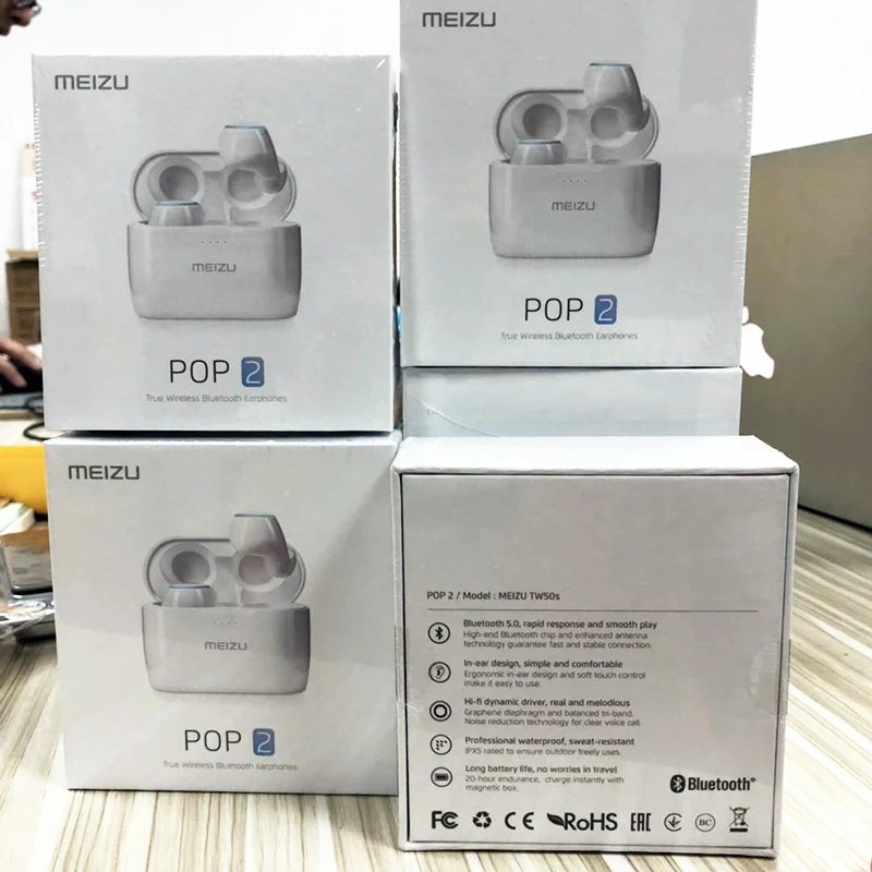 В наличии Оригинал Meizu POP2 Беспроводной Bluetooth 5 0 наушники мини спортивные