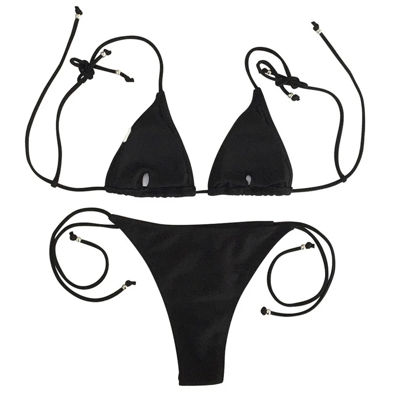 Модный женский однотонный купальник с кружевом и принтом открытой спиной