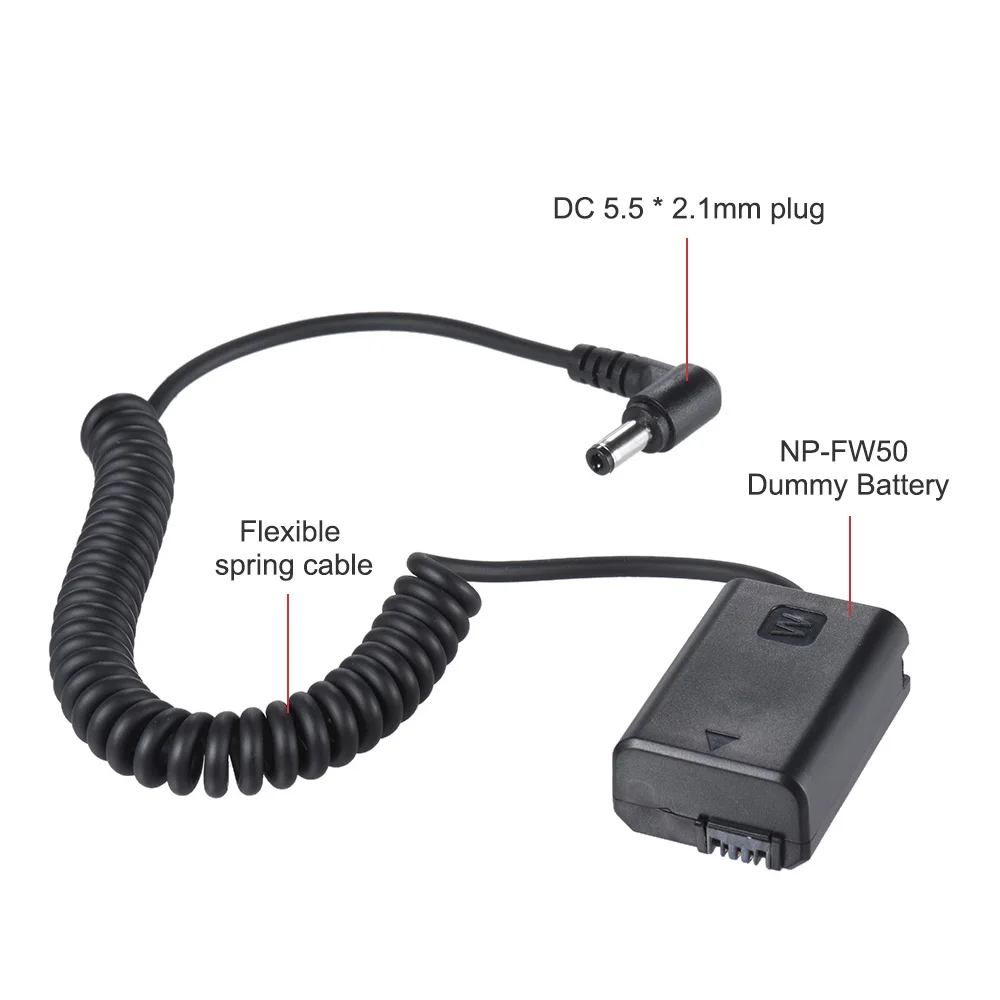 Адаптер Andoer для аккумуляторной батареи с встроенным штекером постоянного тока