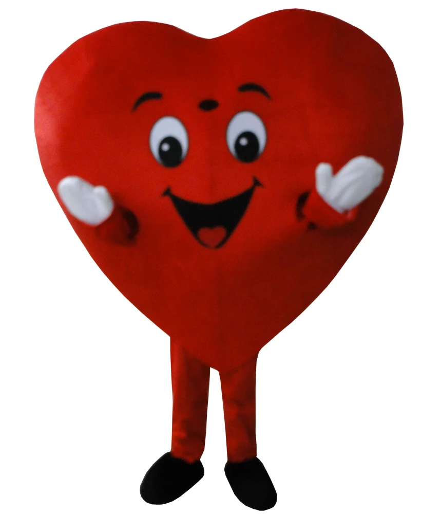 

cosplay Costume Red Heart of Adult Mascot Costume Adult Size Fancy Heart Mascot Costume Free Shipping