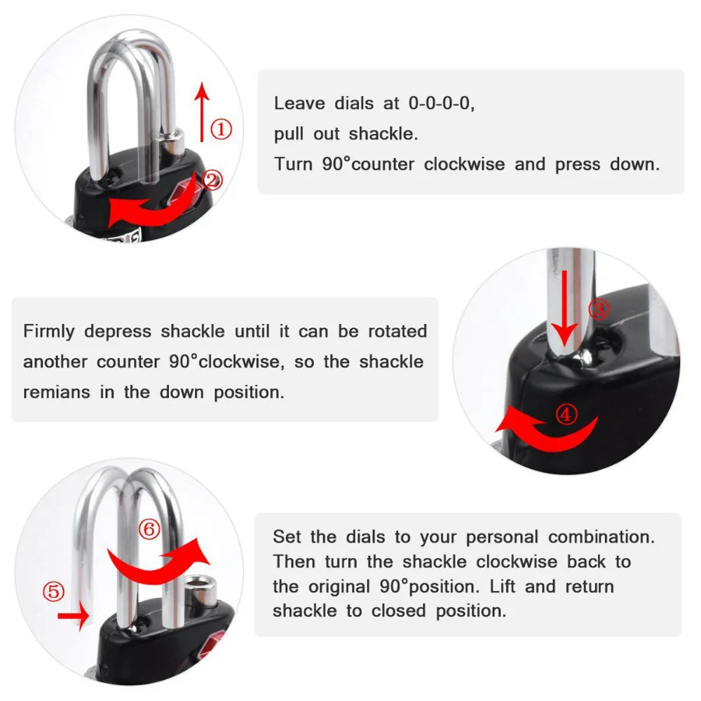 Высокое качество чернил сброса 4 цифры по ценам от производителя AiCinBel замки TSA