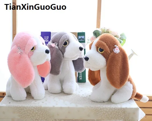 

new arrival lovely puppy plush toy about 28cm cartoon dog with long ears soft doll birthday gift s0191