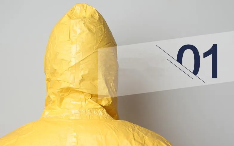 DuPont C Type 3 High Concentration Chemical Protective Clothing Strong Acid Alkali Pesticide Paint Toxic Dust Safety Work Suit